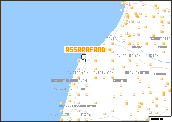 map of Aş Şarafand