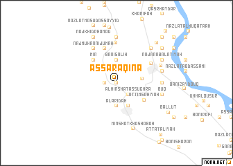 map of As Sarāqinā