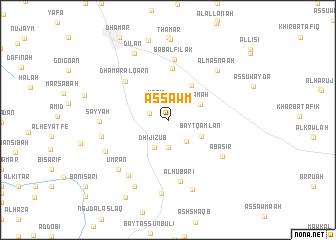 map of Aş Şawm