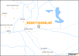 map of As Sayyid Sha‘lān