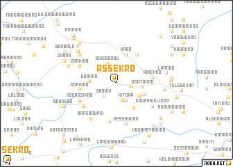 map of Assékro