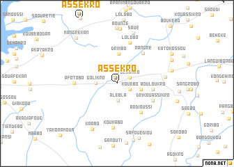 map of Assékro