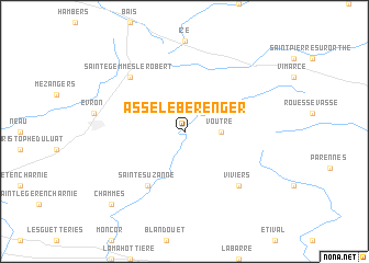 map of Assé-le-Bérenger