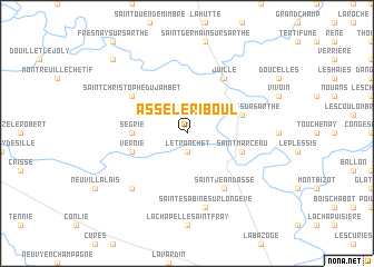 map of Assé-le-Riboul