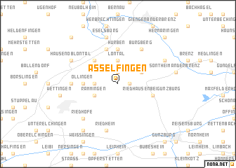 map of Asselfingen