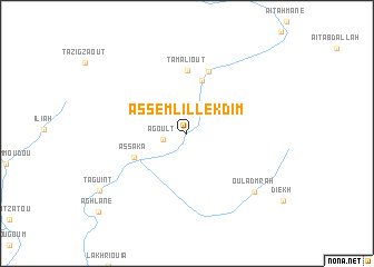 map of Assemlil Lekdim