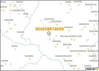 map of Assé Nbatakro