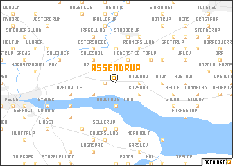 map of Assendrup