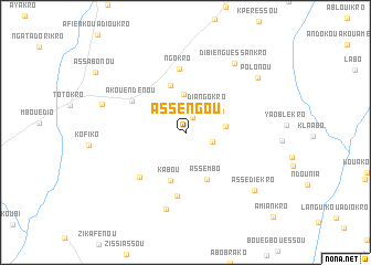 map of Assengou