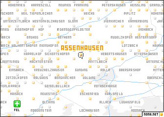 map of Assenhausen