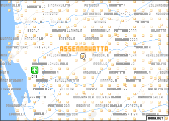 map of Assennawatta