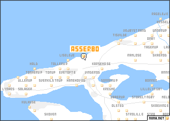 map of Asserbo