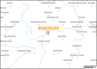 map of Assérékro