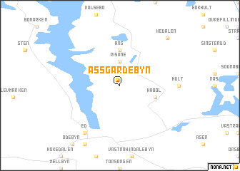 map of Assgärdebyn