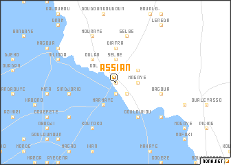 map of Assian