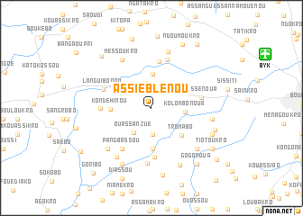 map of Assiéblenou