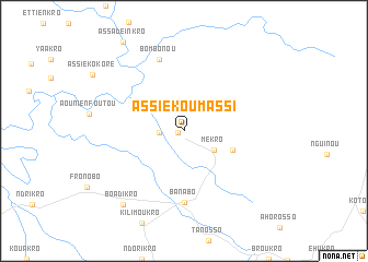 map of Assié koumassi