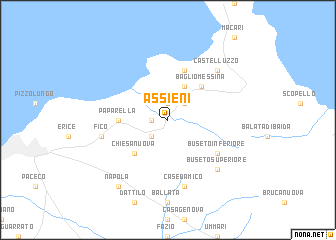 map of Assieni