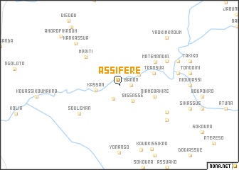 map of Assiféré