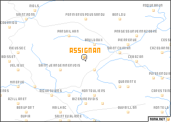 map of Assignan