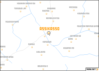 map of Assikasso