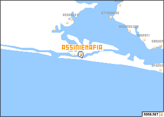 map of Assinie-Mafia
