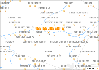 map of Assis-sur-Serre