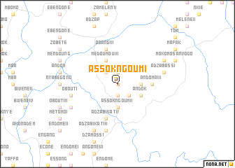 map of Assok-Ngoum I