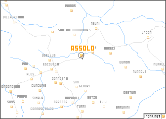 map of Assolo