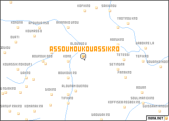 map of Assoumou-Kouassikro
