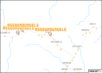 map of Assoumoundélé