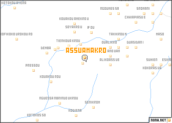 map of Assuamakro