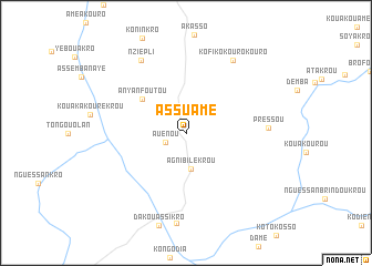 map of Assuamé
