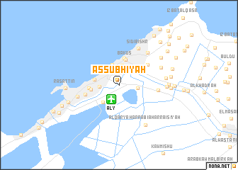 map of Aş Şubḩīyah