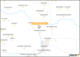 map of As Sukhnah