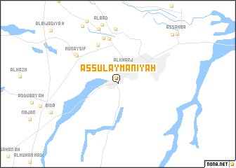 map of As Sulaymānīyah