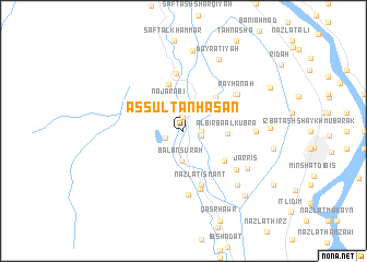 map of As Sulţān Ḩasan