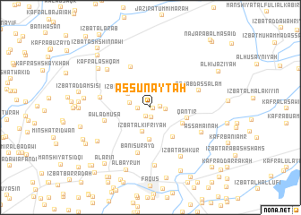 map of As Sunayţah