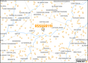 map of Aş Şuwaynī