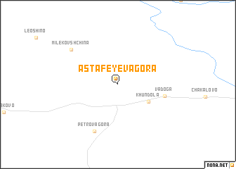 map of Astafeyeva Gora