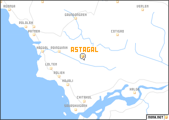 map of Astagal