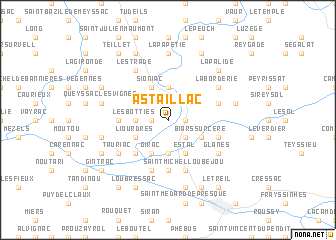 map of Astaillac