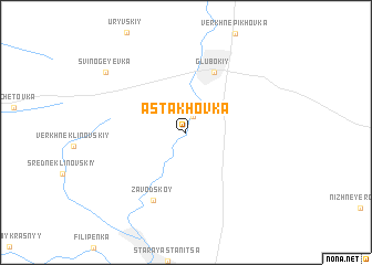 map of Astakhovka