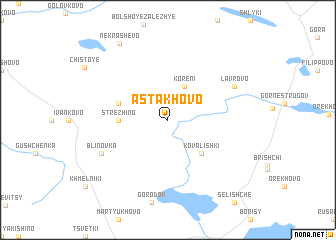 map of Astakhovo