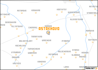 map of Astakhovo