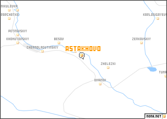 map of Astakhovo