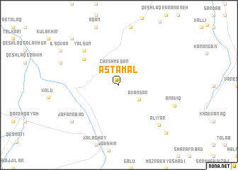 map of Āstamāl