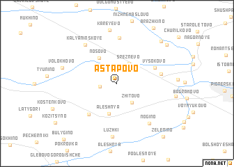 map of Astapovo