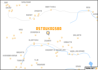 map of Astaukag-Sba