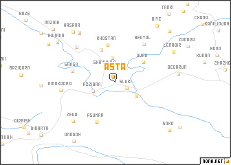 map of Āsta